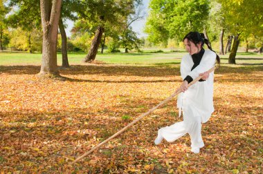 Pratik kadın dövüş sanatları ustası 
