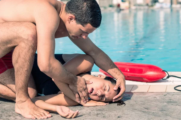 Rettungsschwimmer-Verfahren — Stockfoto