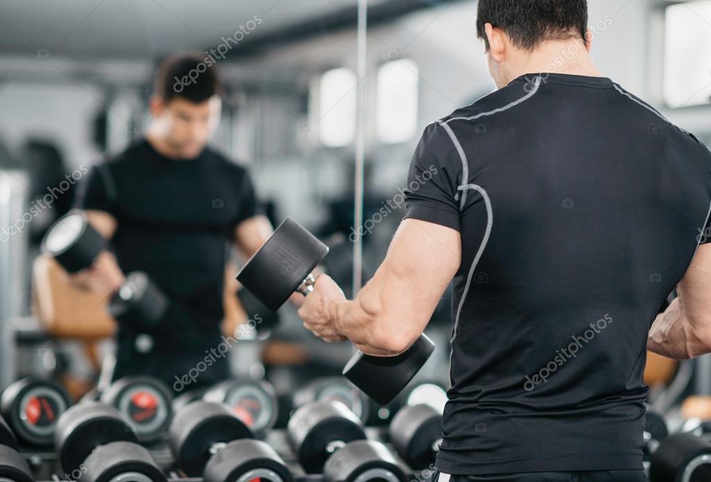 Working out in front of a mirror sale