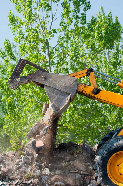 Vork voor front-end loader — Stockfoto