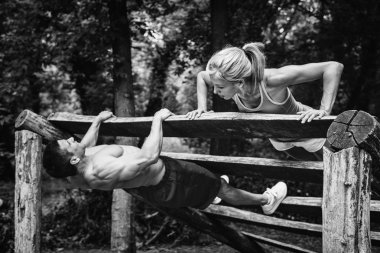 Egzersiz kas crossfit Çift 