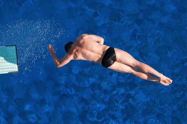 ねじりばね板のダイビング — ストック写真