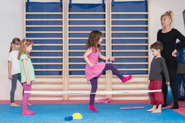 Little children on physical education class — Stock Photo, Image
