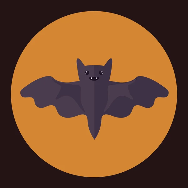 Bat icon vector illustration — Stock Vector