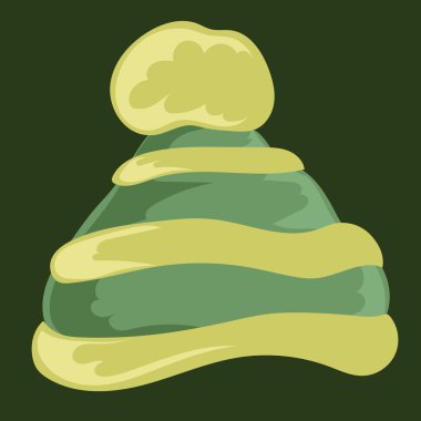 Sıcak kış şapka vektör çizim