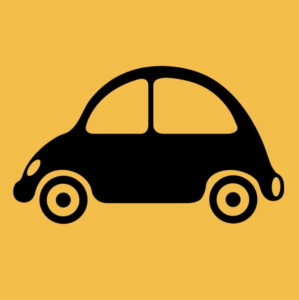 Simple car silhouette vector — Stock Vector