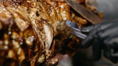 Türk donör, kebap İstanbul yemeği. Izgara tavuk.. 