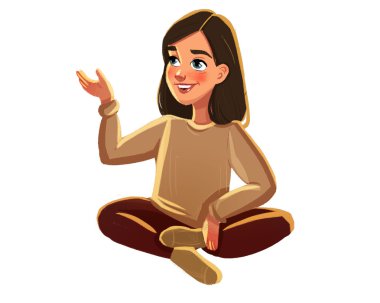 sevimli gülümseyen kız