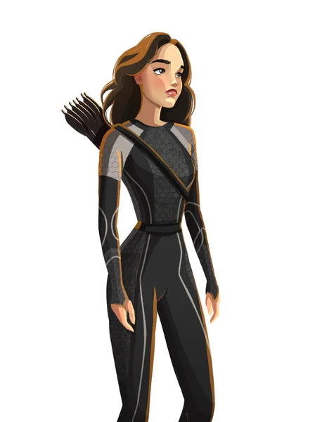 Katniss Everdeen con flechas —  Fotos de Stock