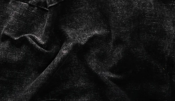 黑色牛仔裤的面料特写 Denim Background — 图库照片