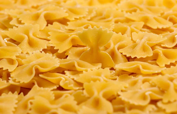 Italiensk Pasta Farfalle Pasta Bågar Närbild — Stockfoto