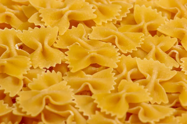 Olasz Tészta Farfalle Tészta Íjak Közelről — Stock Fotó