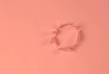 Pembe kağıt deliği. Boşluğu kopyala