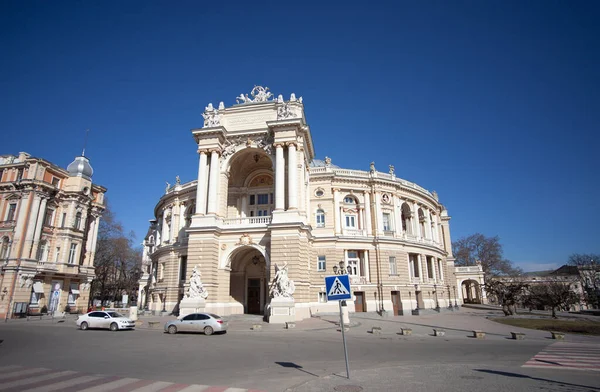 Odessa Ukraine Απριλίου 2021 Θέατρο Όπερας Και Μπαλέτου Οδησσού Κατασκευής — Φωτογραφία Αρχείου