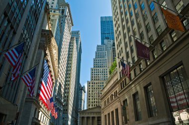 New York manzarası ve insanlar