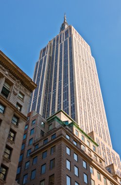 New York manzarası ve insanlar