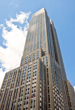 New York manzarası ve insanlar