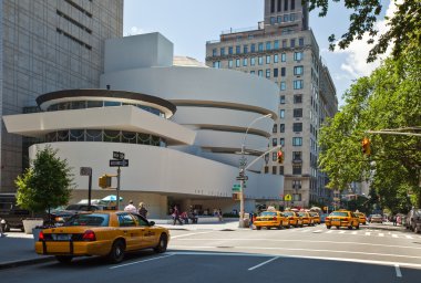 New York manzarası ve insanlar