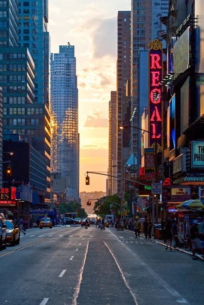 Výhled na New York a lidé — Stock fotografie