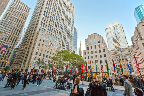 Nova Iorque visualizações e pessoas — Fotografia de Stock