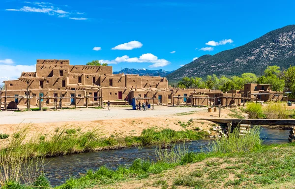 Taos Pueblo nativo — Foto Stock