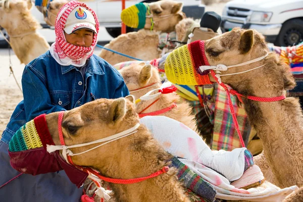 Qatar o velho e o novo — Fotografia de Stock