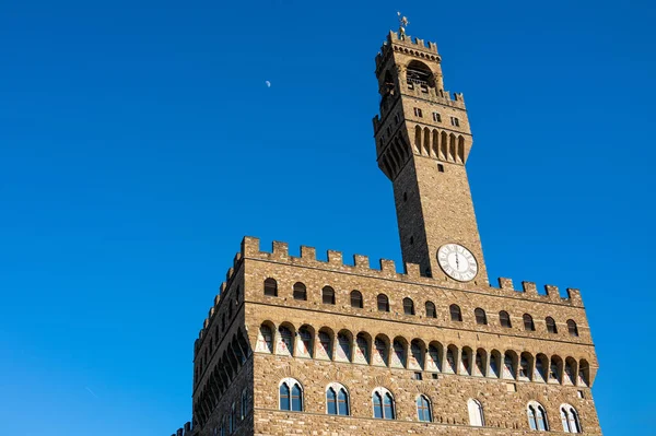 Флоренция Италия Вид Палаццо Веккьо Башней Арнольда — стоковое фото