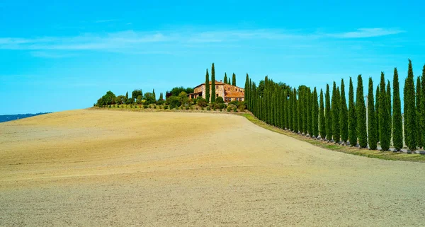 イタリア トスカーナ州 ヴァル ドルシアの農村風景 — ストック写真