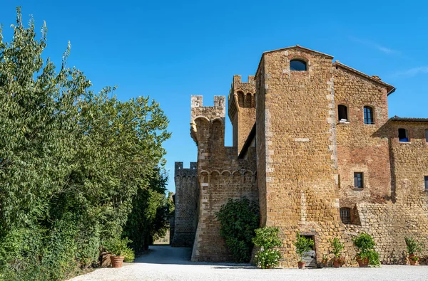 Pienza Itália Setembro 2019 Castelo Spedaletto Século Xii Atualmente Usado — Fotografia de Stock