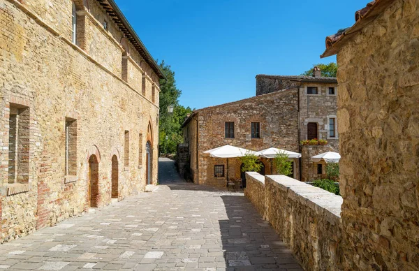 San Quirico Orcia Case Tradizionali Del Borgo Termale Bagno Vignoni — Foto Stock