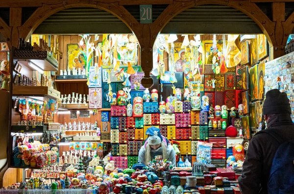 Cracóvia Polônia Dezembro 2017 Mercado Tradicional Natal Fica Cidade Velha — Fotografia de Stock