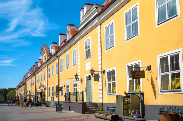 Riga Letónia Agosto 2020 Quartel Jacob Antigas Casas Típicas — Fotografia de Stock