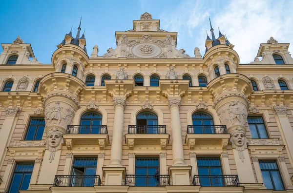 Riga Latvia Art Nouveau Style Palace Old Town — Stock Photo, Image