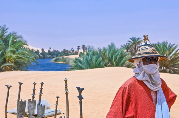 Líbia povo do deserto — Fotografia de Stock