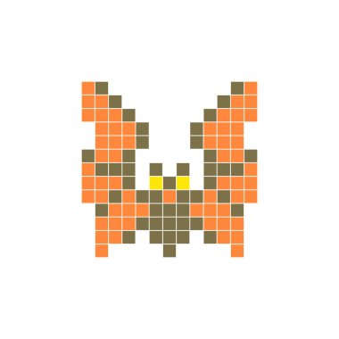 Temiz bir ikon düzeninde geometrik kare renk bloklarından yapılmış düz bir piksel tasarımı. Yaratıcı modern elementler, izole eşyalar ya da parlak zanaat projeleri için uygundur. Piksel sanat sopası