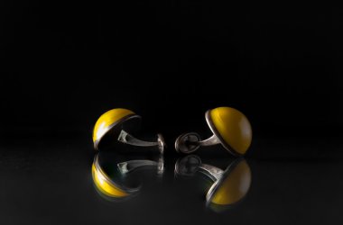 Amber Vintage kol düğmeleri