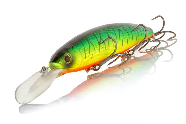 Искусственная Приманка Deps Balisong Longbill Minnow 130Sp Рыбалки Изолированы Белом — стоковое фото