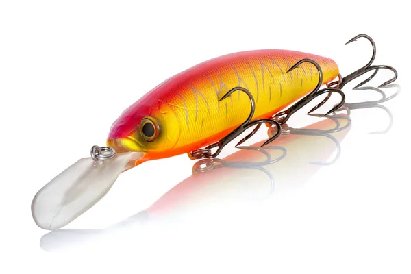 Artificial Bait Deps Balisong Longbill Minnow 130Sp Fishing Isolated White — Stock Photo, Image