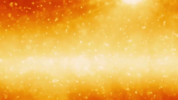 Golden Particles Background — Stock Video