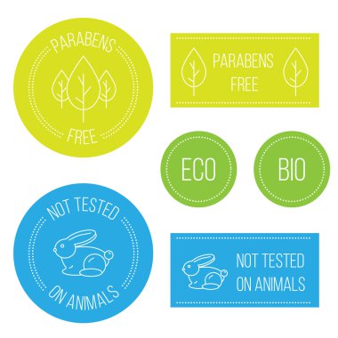 Not tested animals, free paraben clipart