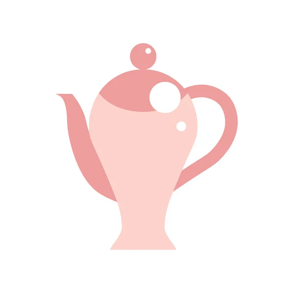 Cafetera de porcelana — Vector de stock