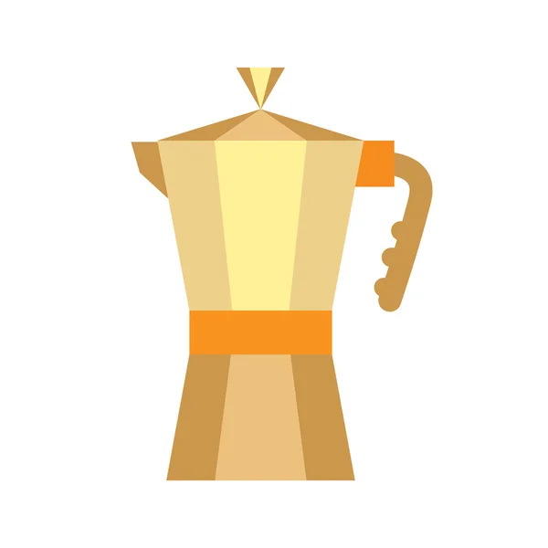 Altın Kahve Makinesi — Stok Vektör