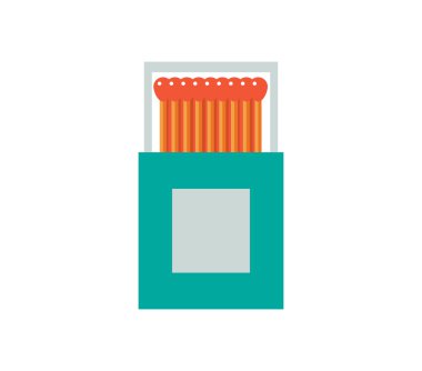 Kibrit kutusu vektör çizimi.