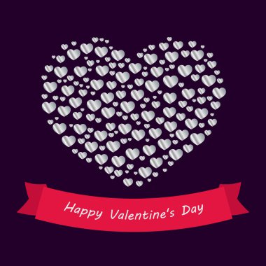 Üst sınıf kartı Sevgililer günü kavramı