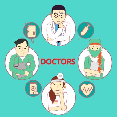 Doktorlar ve nurs seti