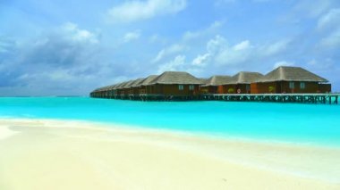 Güzel Maldivler ada okyanus ile