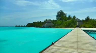 Güzel Maldivler ada okyanus ile