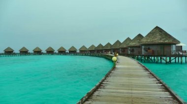 Güzel Maldivler ada okyanus ile