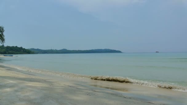 Belle île des Maldives avec océan — Video