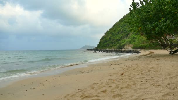 Wunderschöne Malediven Insel mit Meer — Stockvideo